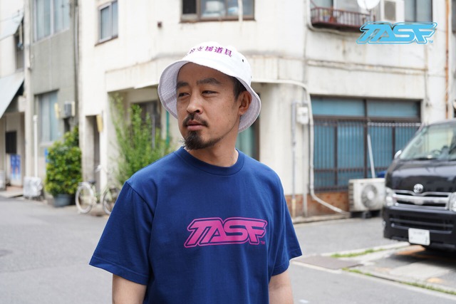 TASF  /  ロゴTee  /  Indigo × Purple