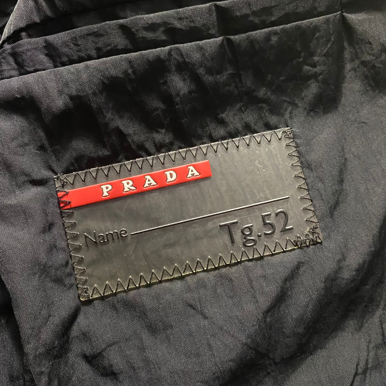 PRADA SPORT black nylon tailored jacket