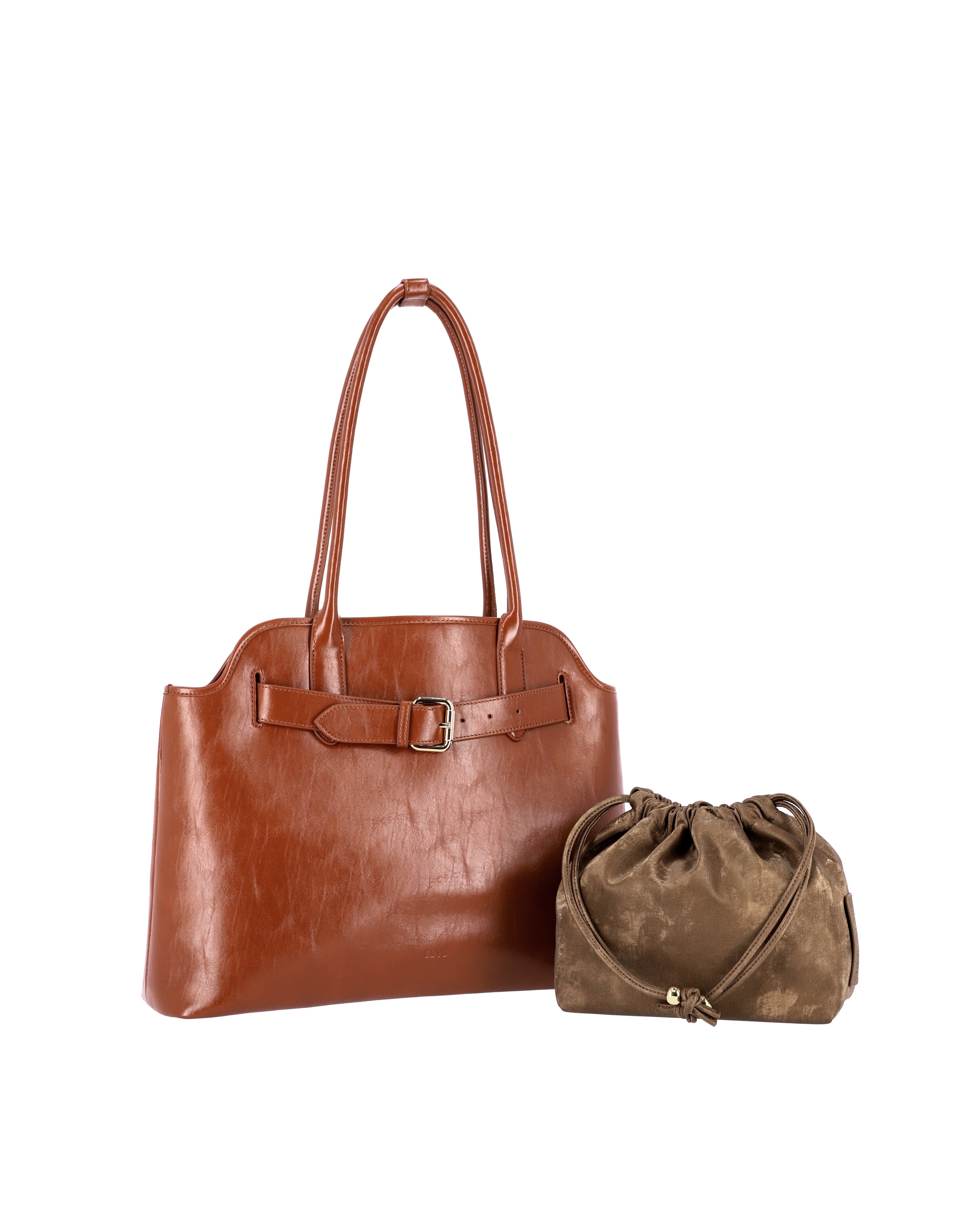 Pero Large Shoulder Bag (Brown) | BBYB