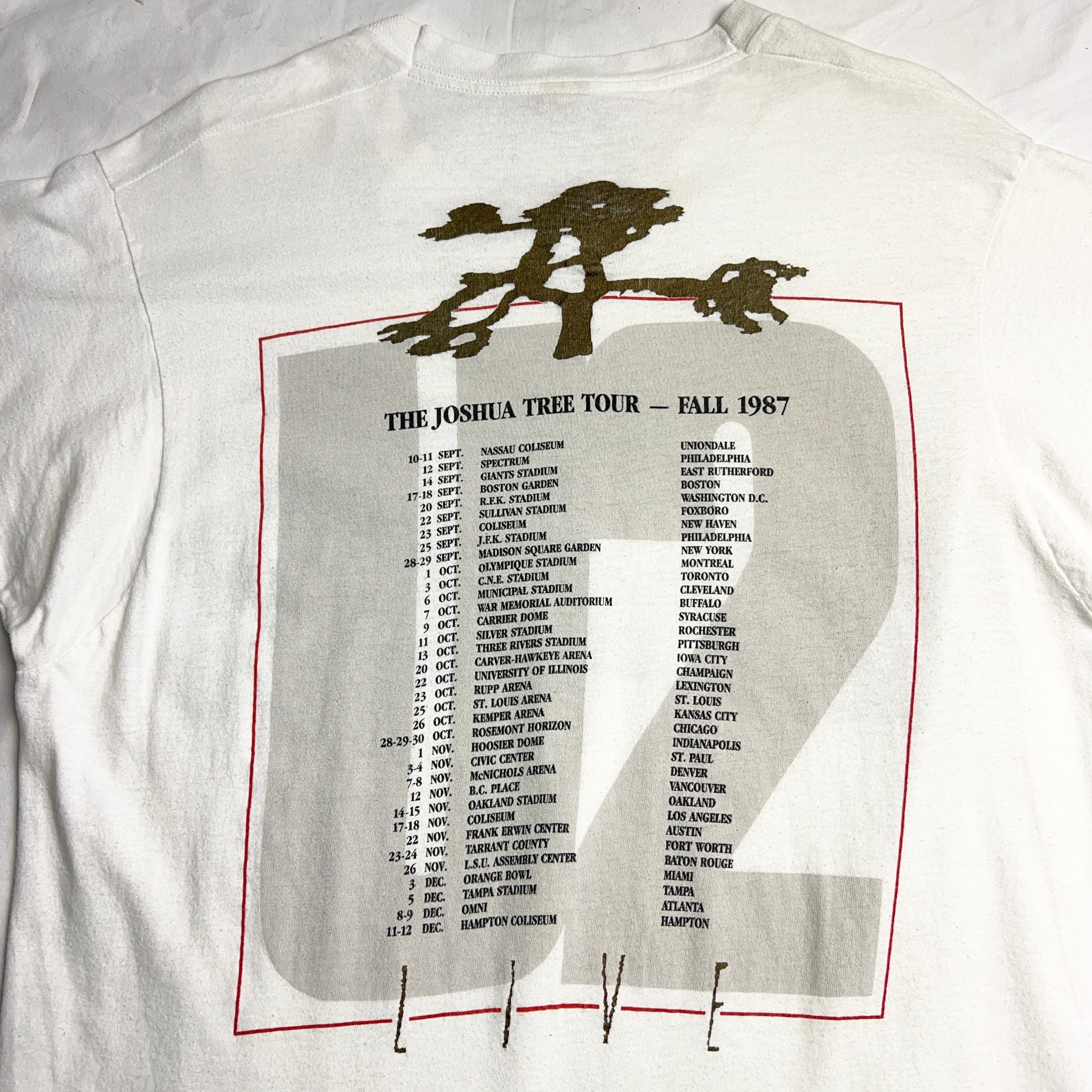 80's U2 THE JOSHUA TREE TOUR 1987 Tshirt 80年代 ユーツー バンドT