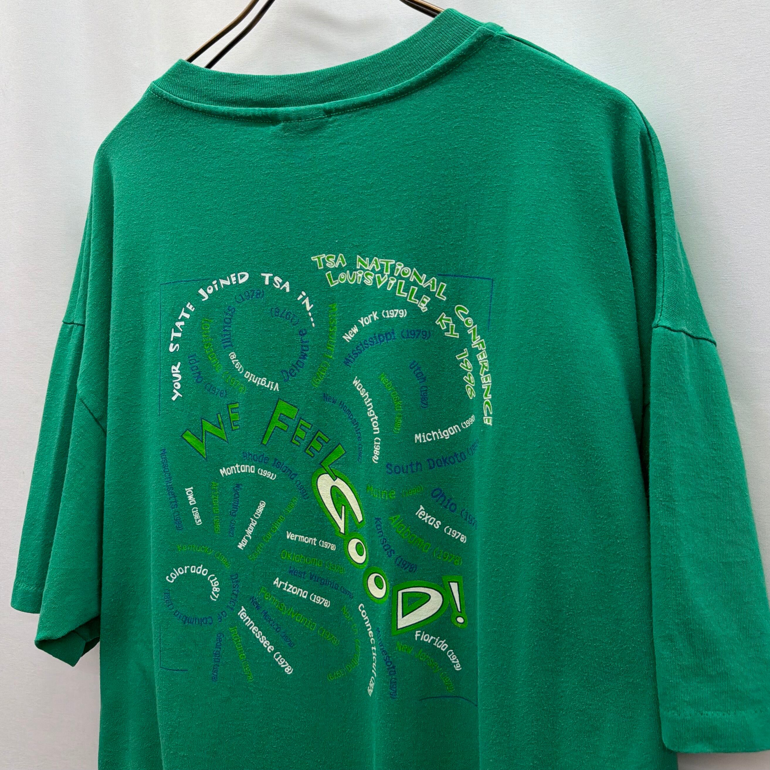 VINTAGE】90's “TSA NATIONAL CONFERENCE 1996” メッセージ Tシャツ