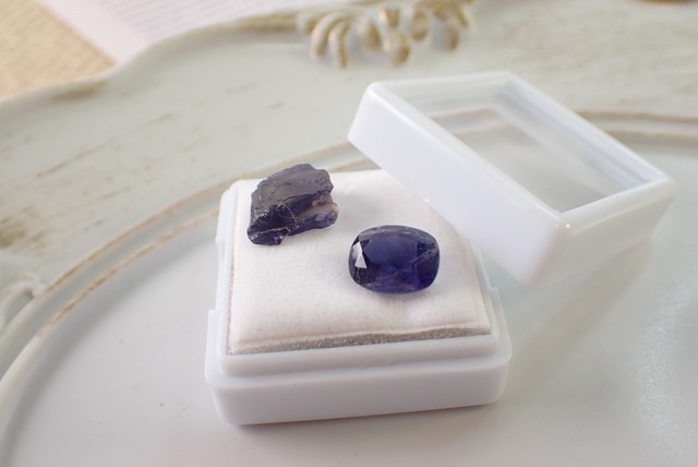 【原石セット】アイオライト 2.01ct/3.31ct 　[C2−82]