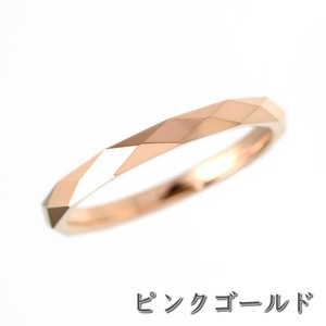ウォルフラム・細リング［シングルダイヤカット］-satis flos-｜タングステン リング 指輪 カットリング ミラーカット ひし形 重ねづけ 甲丸 細い シンプル レディース メンズ プチプラ｜ジュエリー プリマカフェ