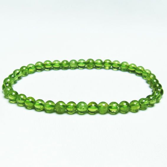 ペリドット ブレスレット 5mm 一点物 メール便送料無料 [M便 1/10] 111-19154