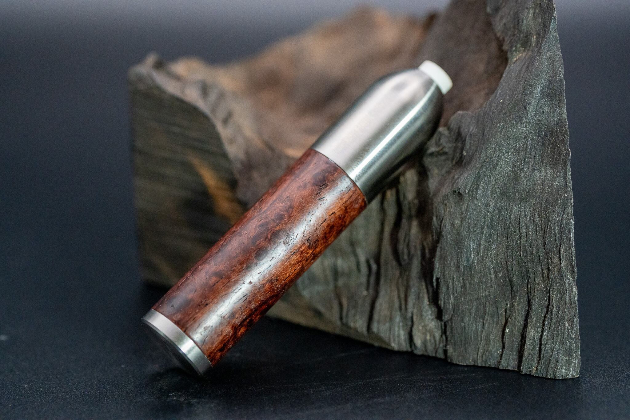 ※【最高峰の鳥眼杢】バーズアイローズウッド 特上 ツイスト消しゴム silver