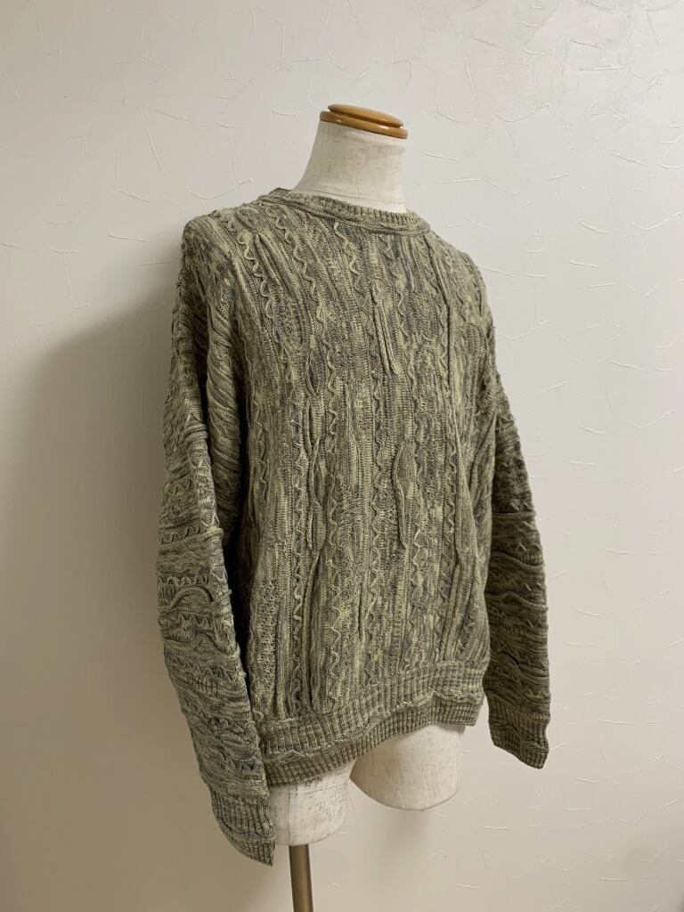 1990's Euro Knitting Design Crew Neck Sweater
