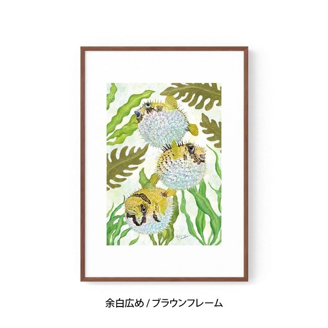 A1｜ぷくぷくハリセンボン（フレームあり）