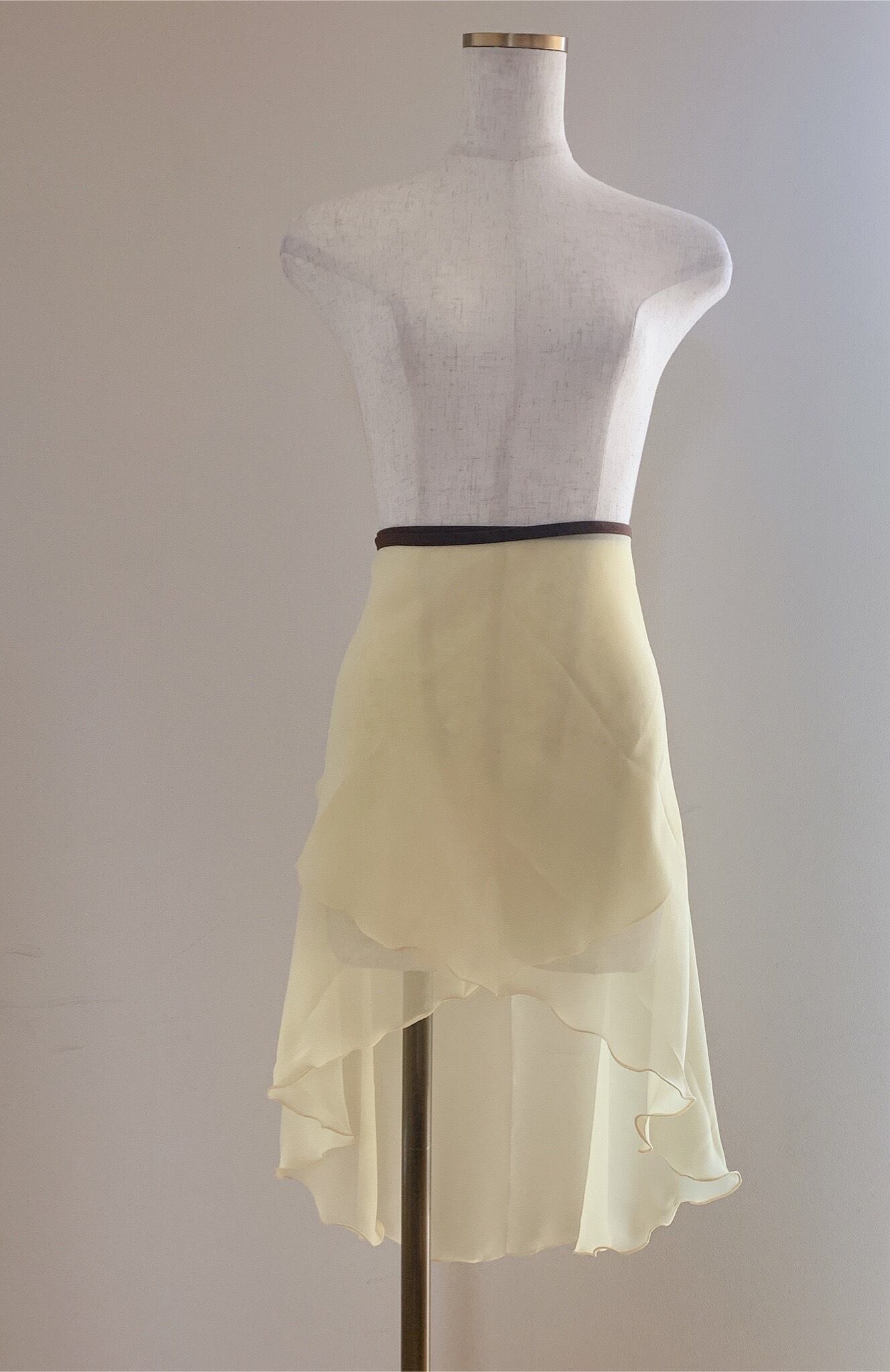 アンレールシフォン バレエスカート（カナリヤイエロー