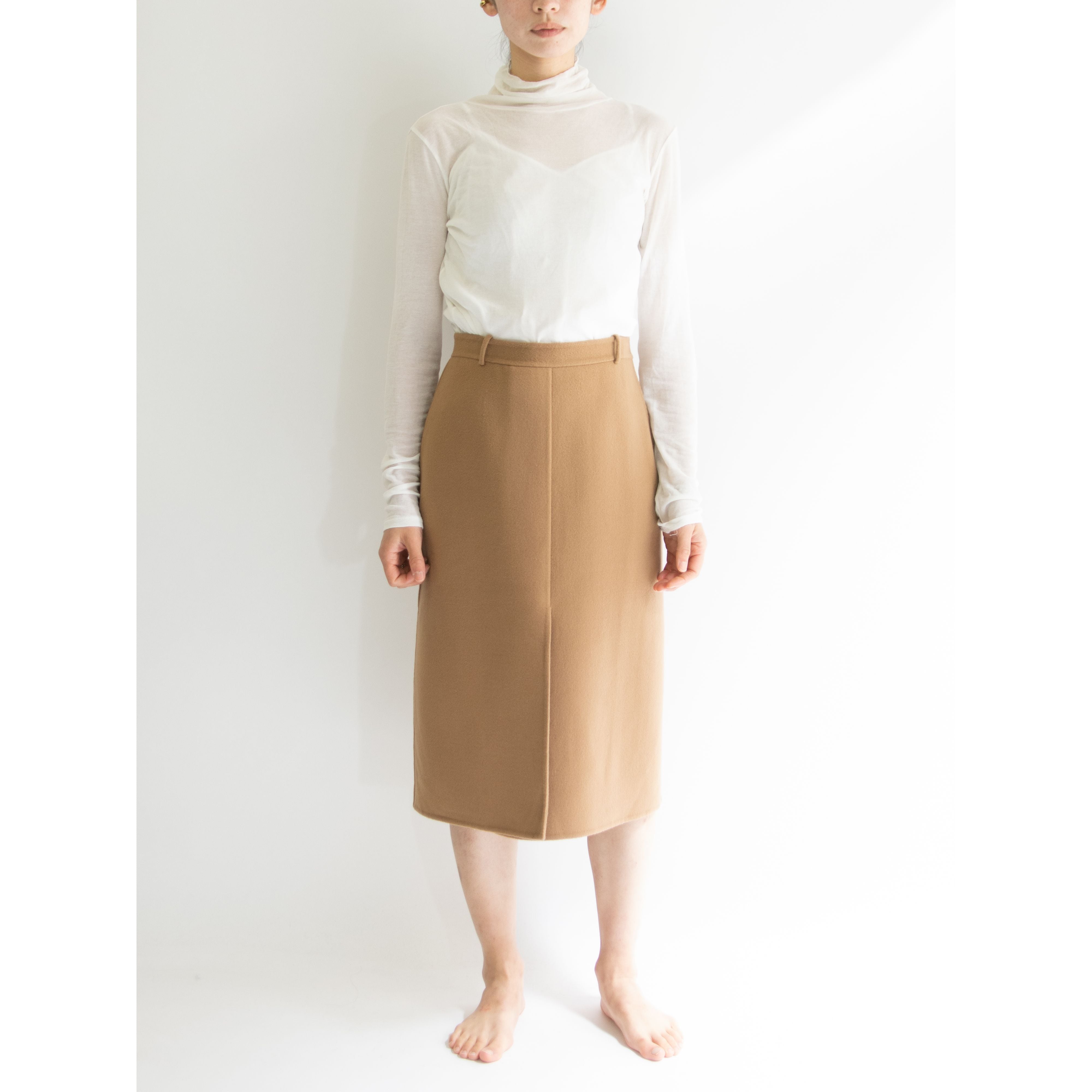 【KAMANTA】Hand Made in Italy 70's Wool-Cashmere Doubleface Skirt（カマンタ  イタリア製ウールカシミヤ ダブルフェイススカート） | MASCOT/E powered by BASE