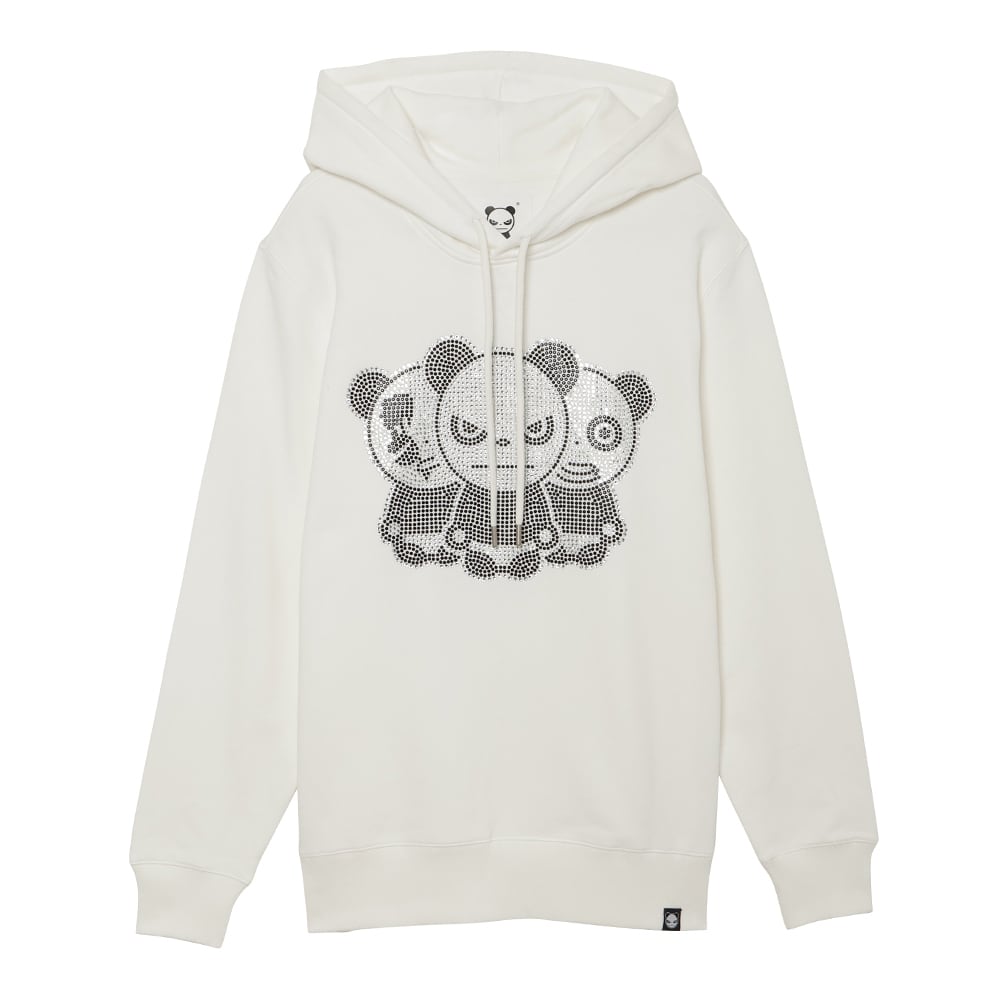 HIPANDA ハイパンダ】メンズ パンダ3兄弟 ラインストーン フーディー