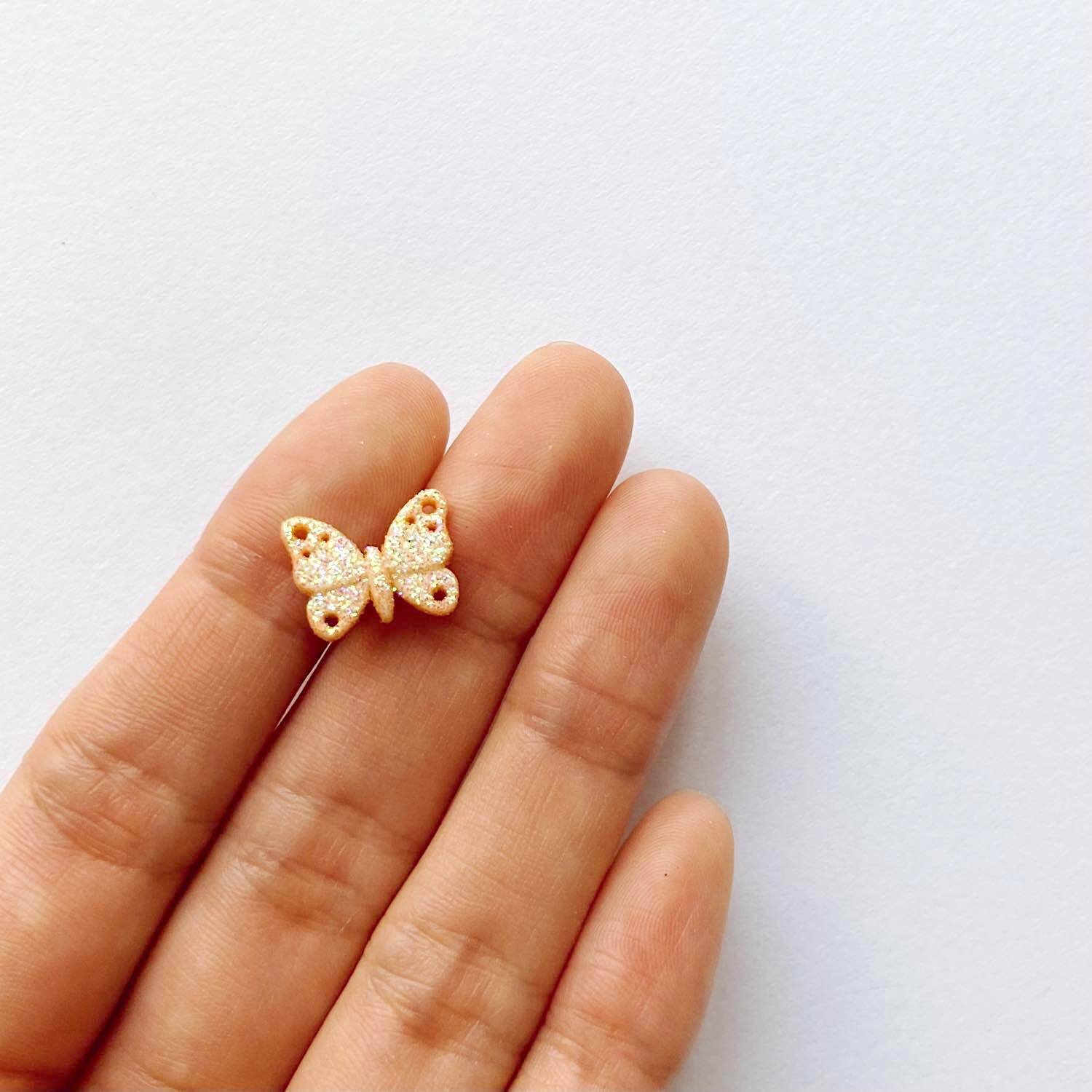 再入荷〉JJボタン ラメ蝶々ボタンパック（8p） | Dua-アクセサリー