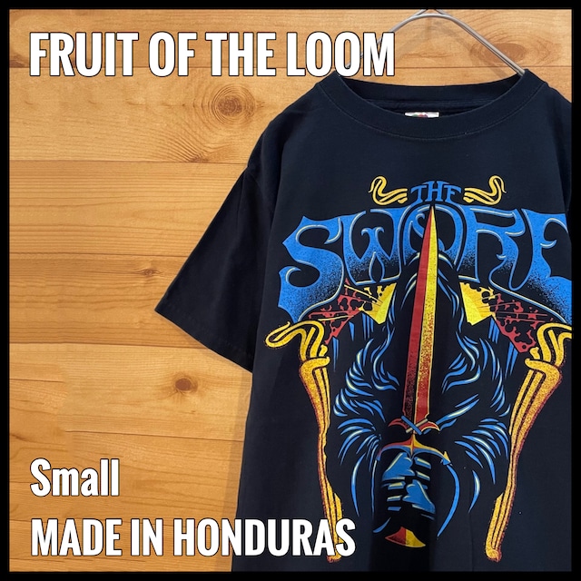 【FRUIT OF THE LOOM】THE SWORD バンドTシャツ ビッグプリント バンt  ヘビメタ ハードロック S US古着