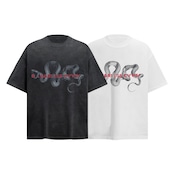 VINTAGE ストリート ヘビプリント Tシャツ T1696