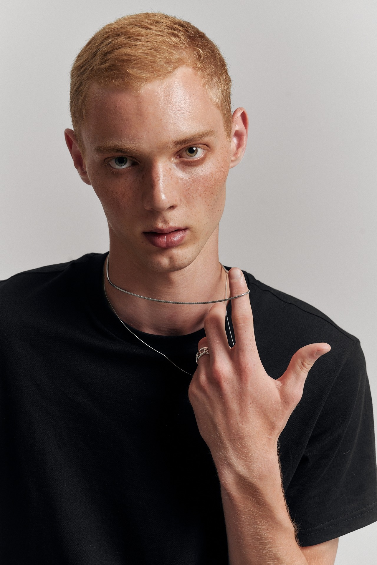 【round skin necklace】 / SILVER