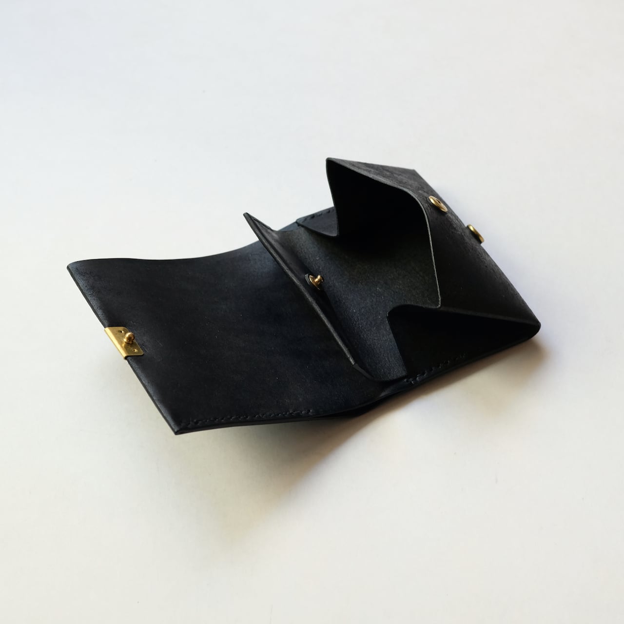 chamoto 黒 コンパンクト財布 bellowsfold wallet - bk - GUIDI | chamoto