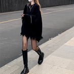 Loose-fitting Ripped Tassel Thick Sweater (ME332)