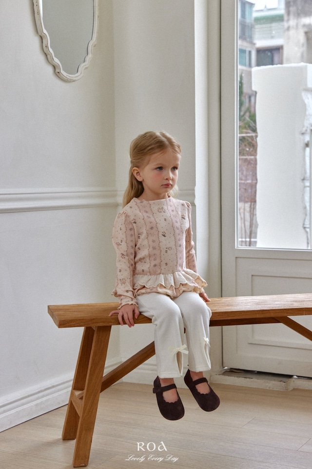 【1/27〆予約】<Roa>  Spring lace frill T