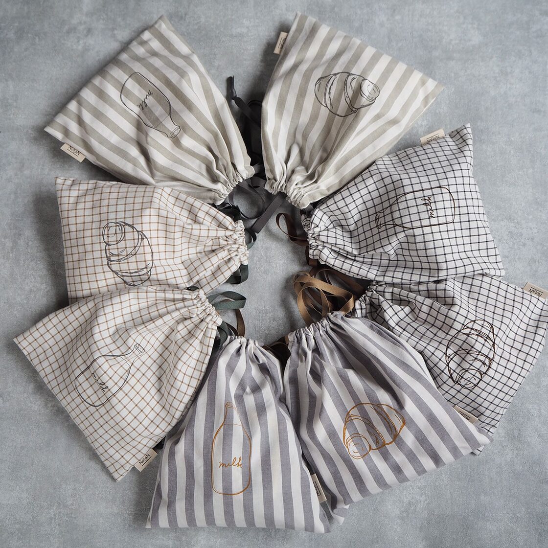 給食袋 チェック・ストライプ | Pay ID 