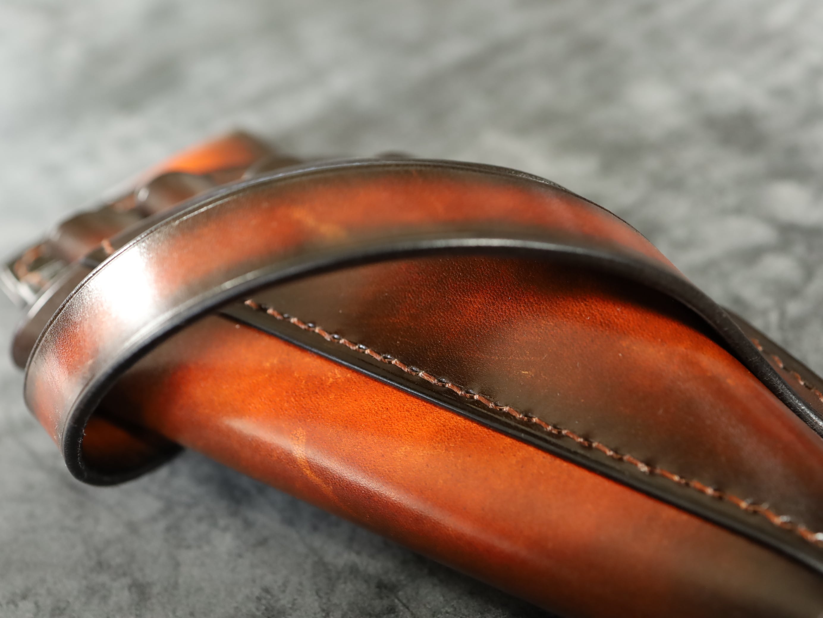 カスタム本革高級シザーケース 6mmマチ ダッカールベルト追加