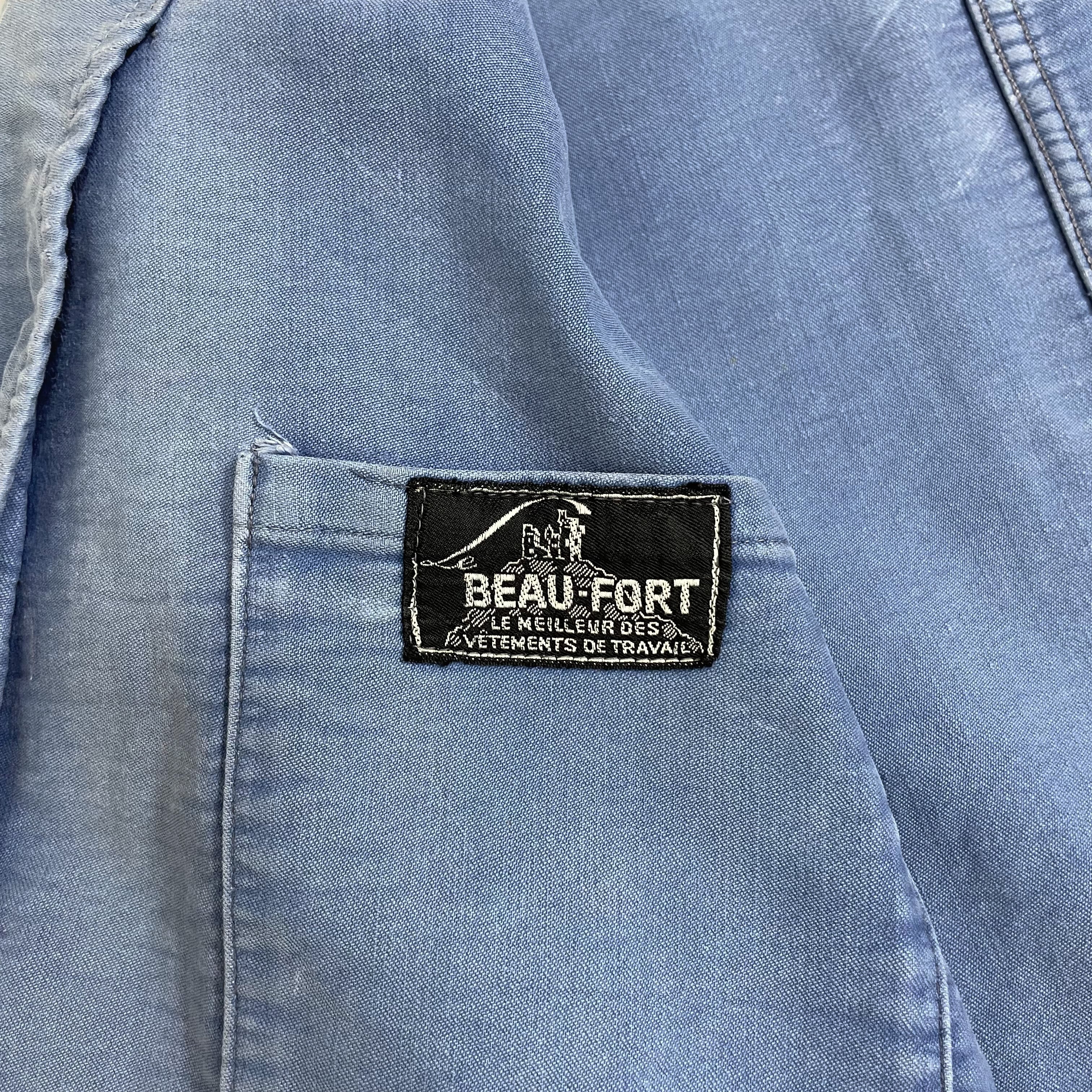 40s 50s フランスヴィンテージ BEAU FORT モールスキン ワーク