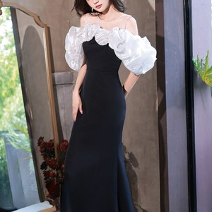 Off-shoulder mermaid dress in 2 colors S1956