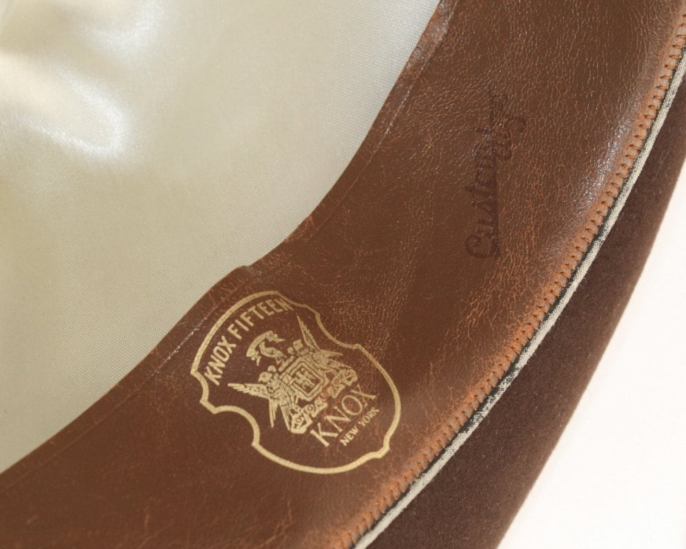 Knox Vintage Fedora Hat [1950s-] [KNOX FIFTEEN] 7 3/8 D.Brown | beruf
