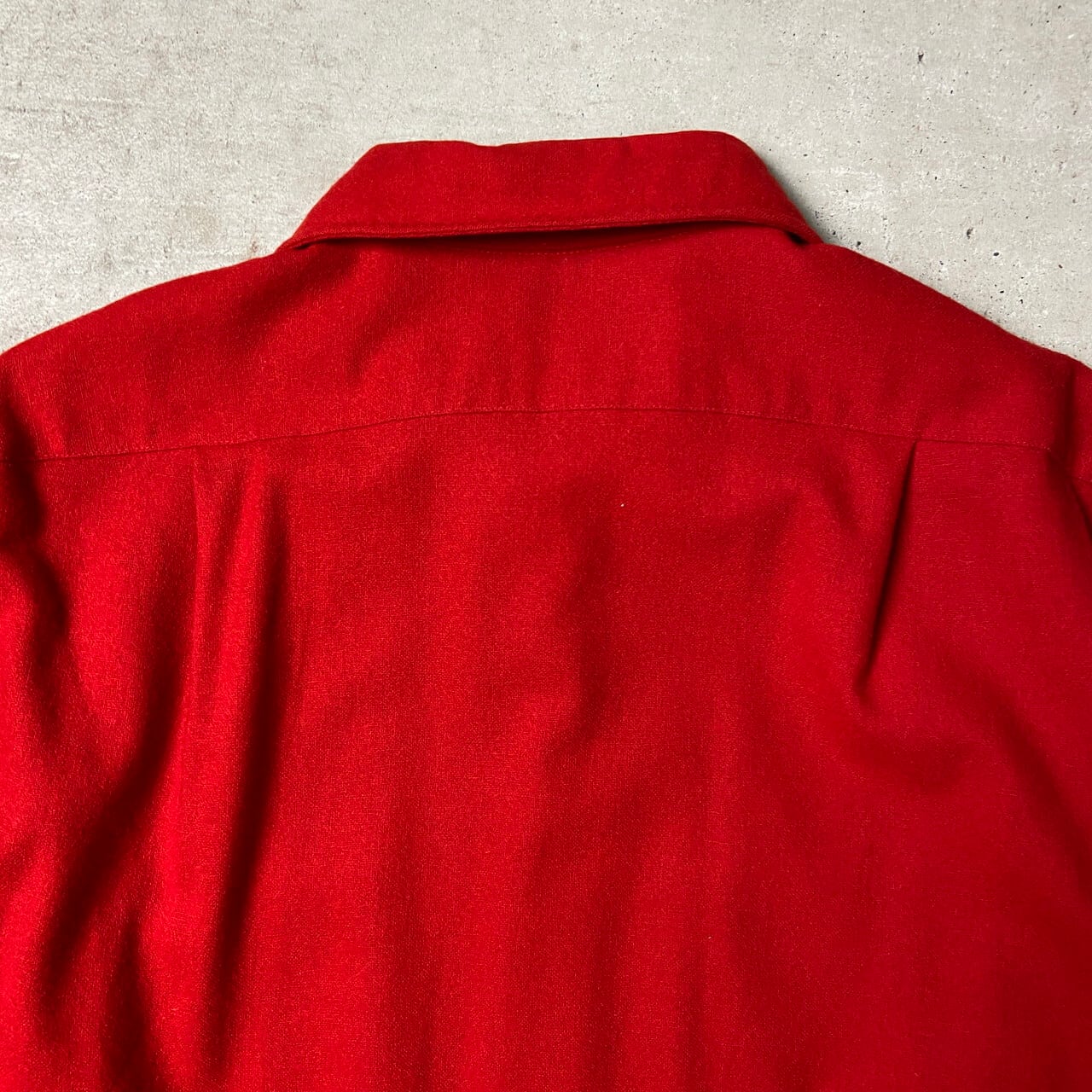 60年代 USA製 PENDLETON ペンドルトン ウールシャツ 開襟 メンズL 古着