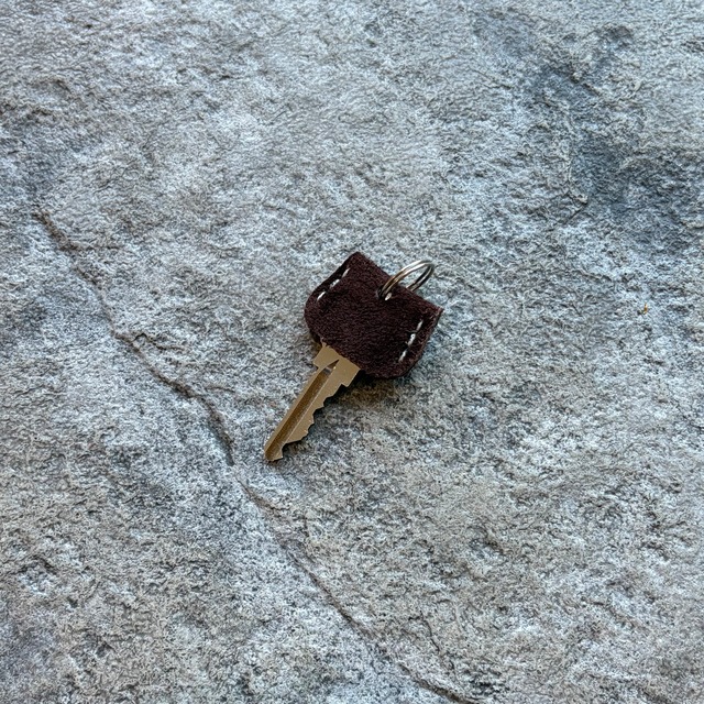 キーカバー Sサイズ スウェード(チョコレート)