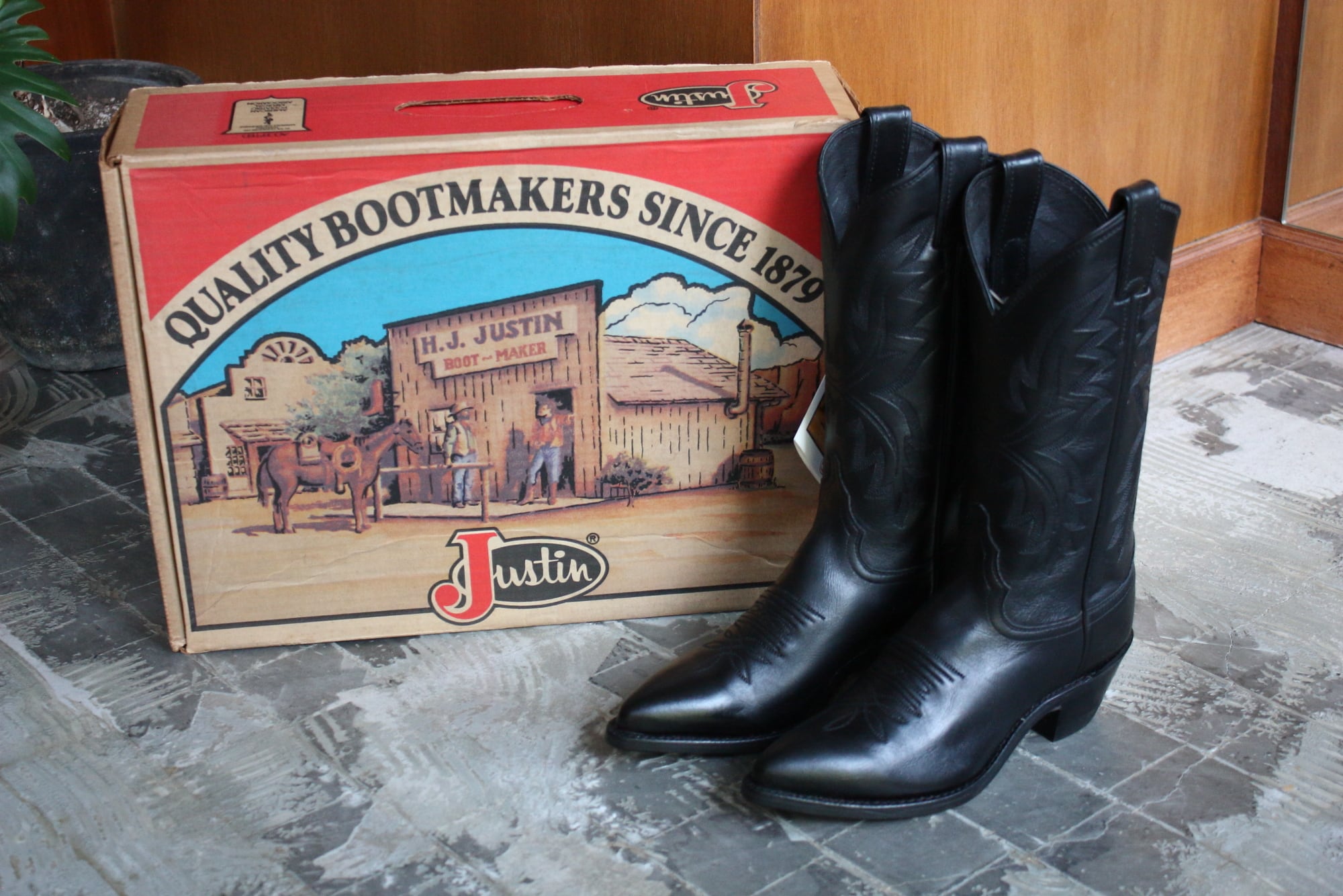 90s Justin Western Boots Made in USA 4904 | Swallow Equipments