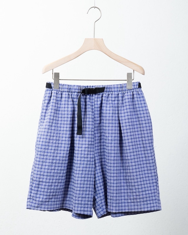 check patterned seersucker nylon mix easy short trousers