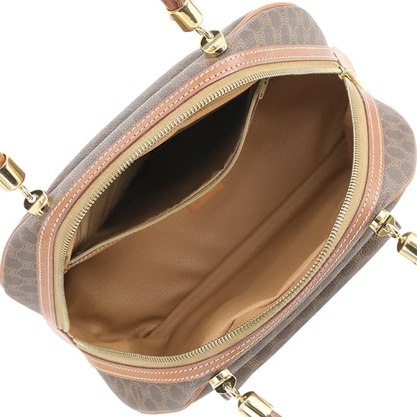 Vintage CELINE セリーヌ ハンドバッグ マカダム PVCキャンバス レザー