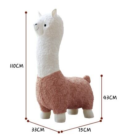 アルパカモデルのぬいぐるみスツール | Russel 海外インテリアセレクト
