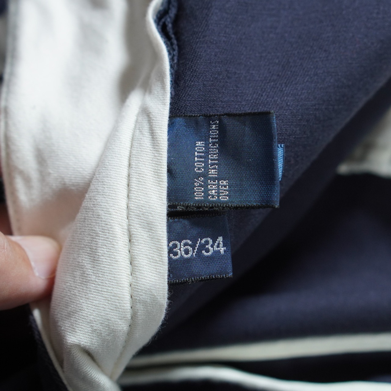 Polo by Ralph Lauren POLO CHINO "ANDREW" navy W36L33相当 古着 - 10
