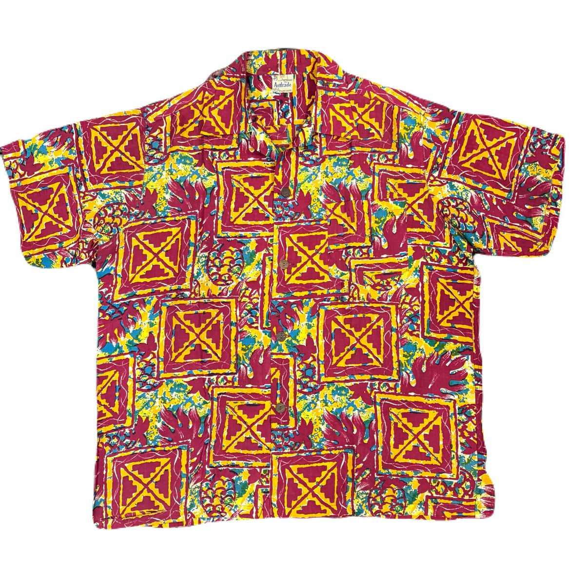 Vintage 1950’s Mended Andrade Hawaiian Shirt main image 0