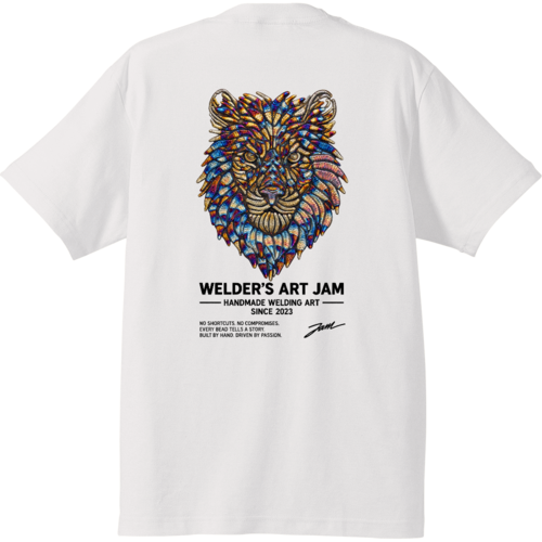 WELDER’S ART JAM オリジナルTシャツ 溶接アート「ライオン」をデザインした初回限定モデル
