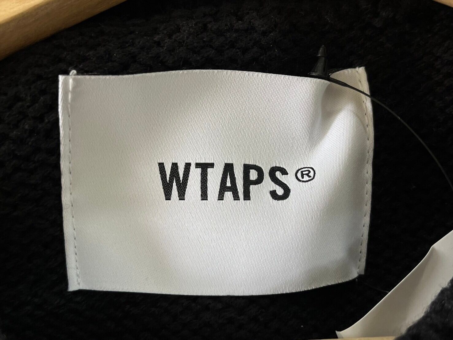 WTAPS DITCH VEST ACRYLIC. SIGN 232MADT-KNM01 02 BLACK 48197 