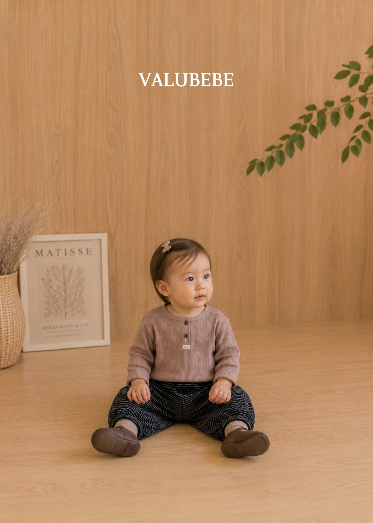 送料無料【予約】/ autumnエンボパンツ(ボーダー) /valubebe