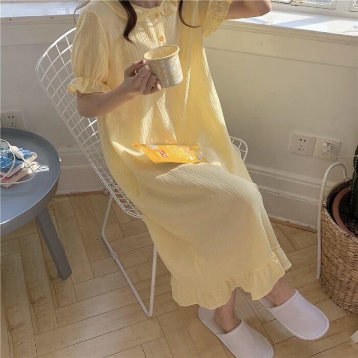 ソリッド カラーサマーロングスカート コットン 夏物 ソリッドカラー 萌量不足61029805341