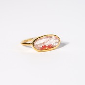 【13号】リモナイト インクォーツ リング