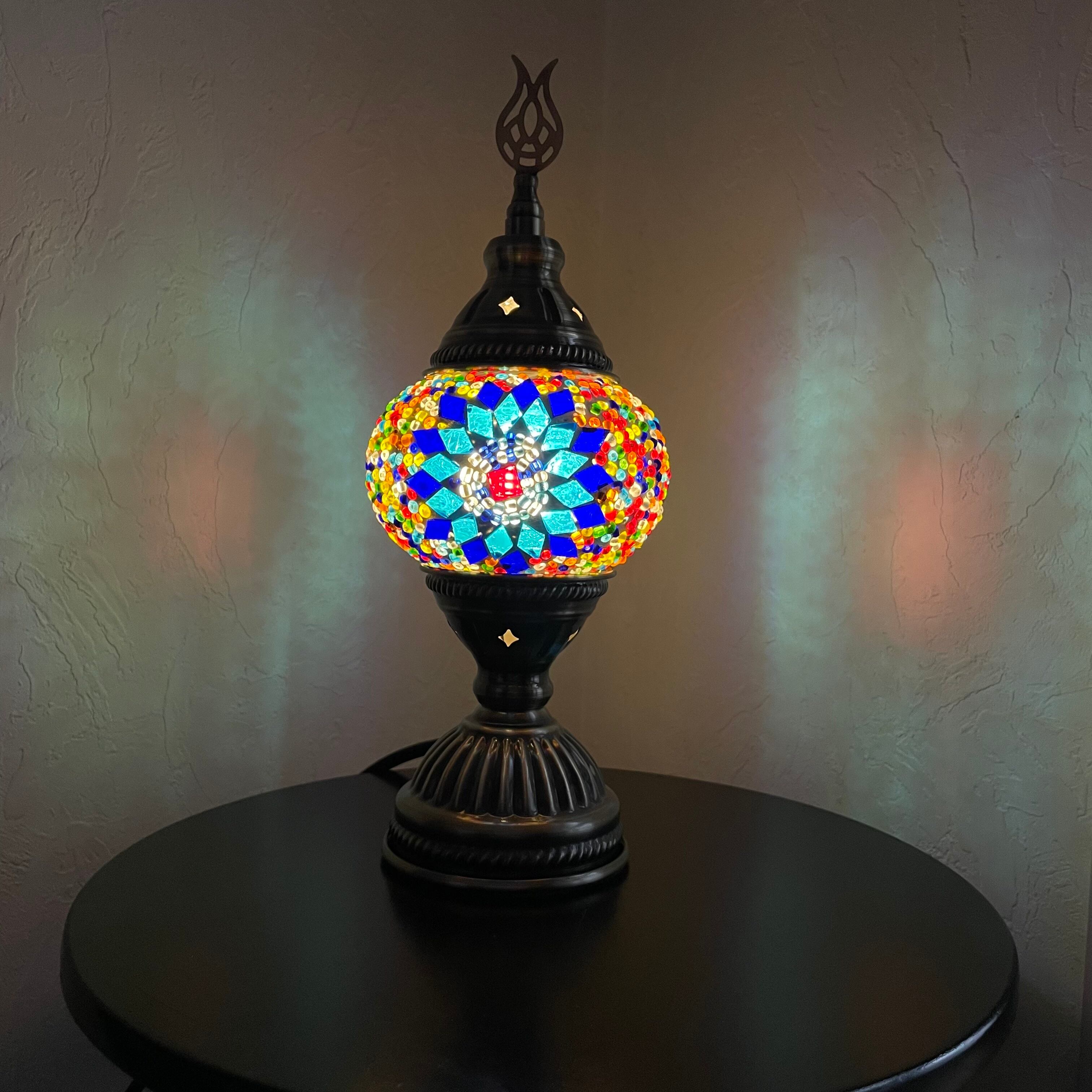 トルコランプM ブルー×カラフル