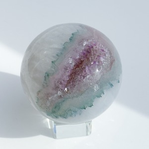ウルグアイ産アゲート×アメジスト スフィア（丸玉）43◇Agate×Amethyst ◇天然石・パワーストーン
