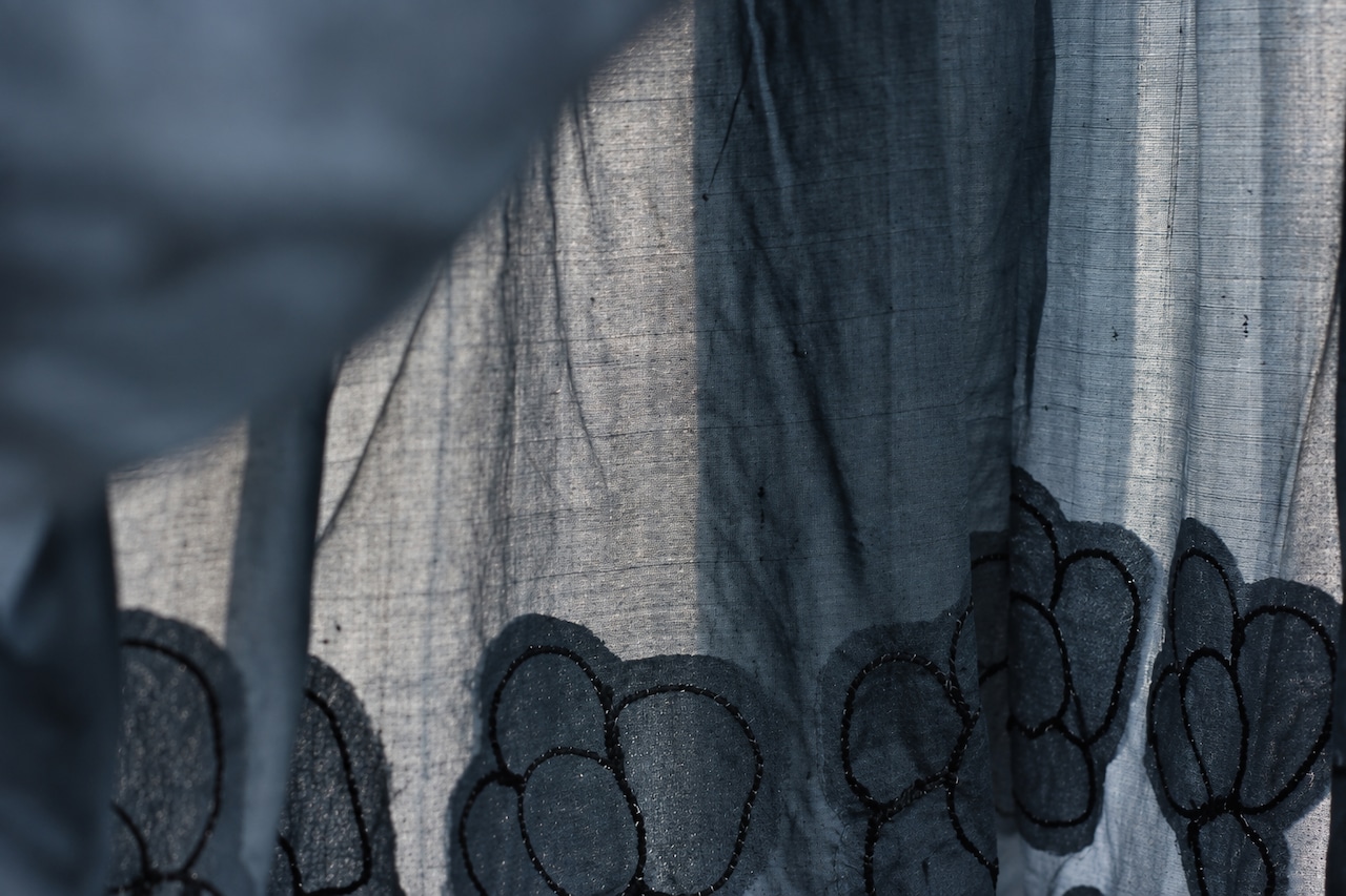 【BUNON】Khadi Silk Flower Dress(BN2652)
