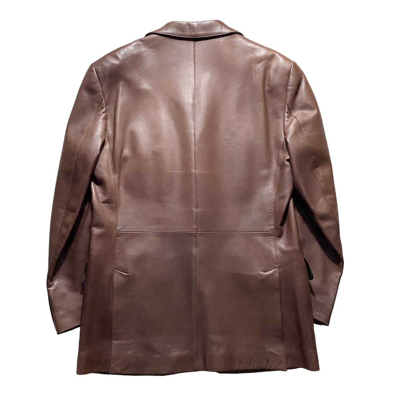 Made in Italy vintage 1990’s leather tailored jacket