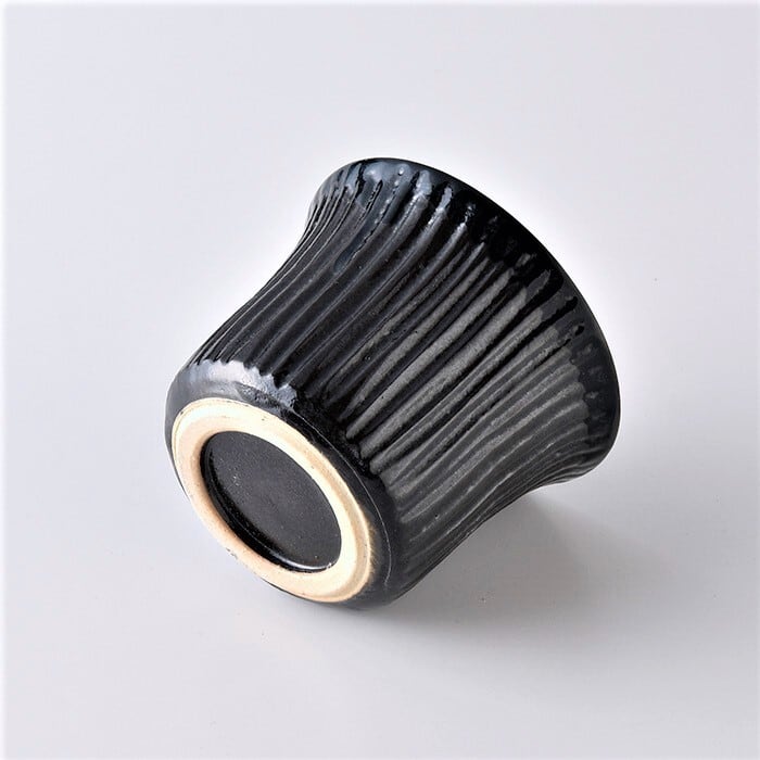 こくようせき】黒曜石鎬彫 焼酎カップ | 乃利陶窯オンラインショップ。