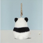 【ぬいぐるみパスケース】パンダ／かわいい 小物入れ バッグチャーム プレゼント お土産 ギフト