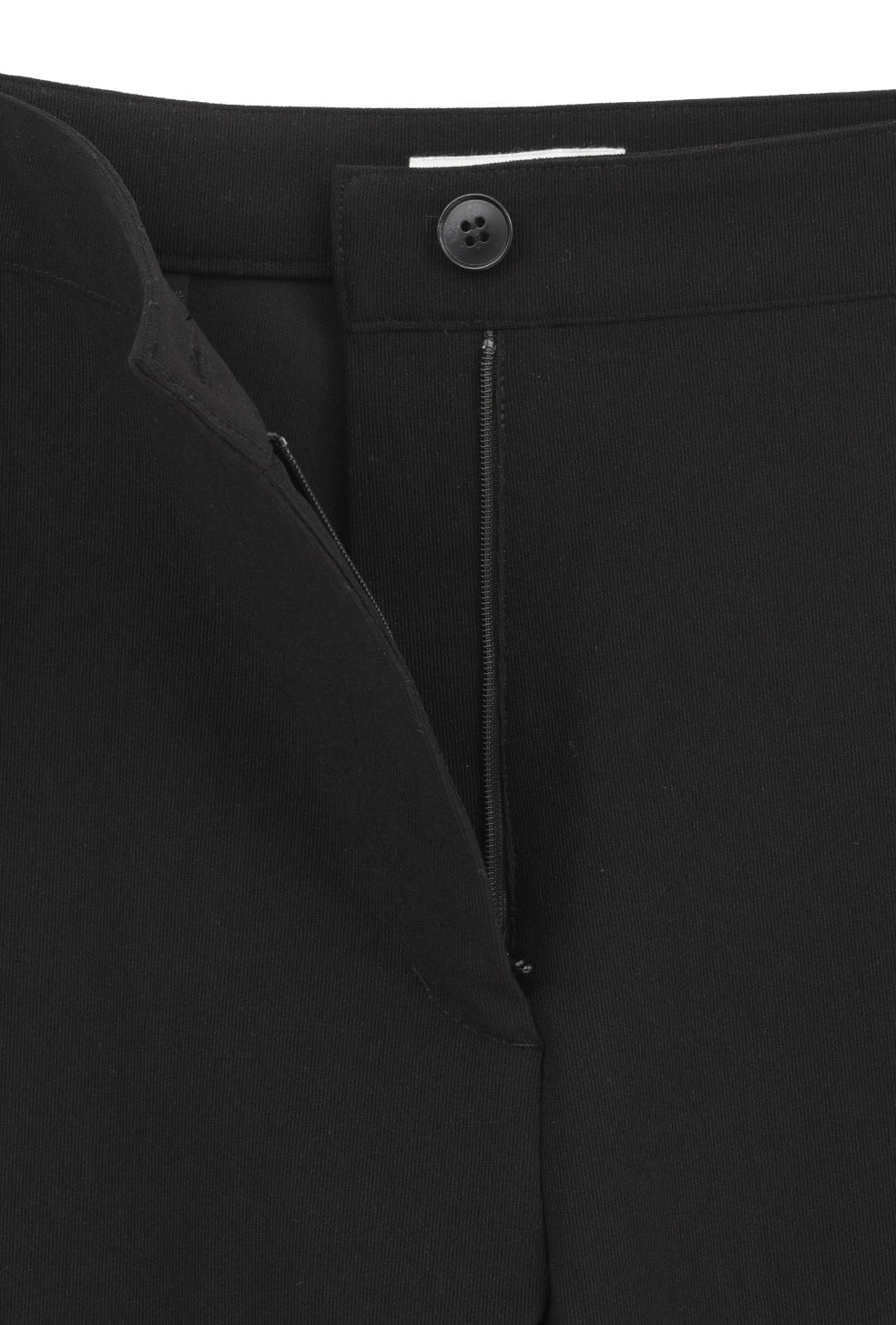 CLANE STRETCH RIB CAPRI PANTS -BLACK- | Chapel