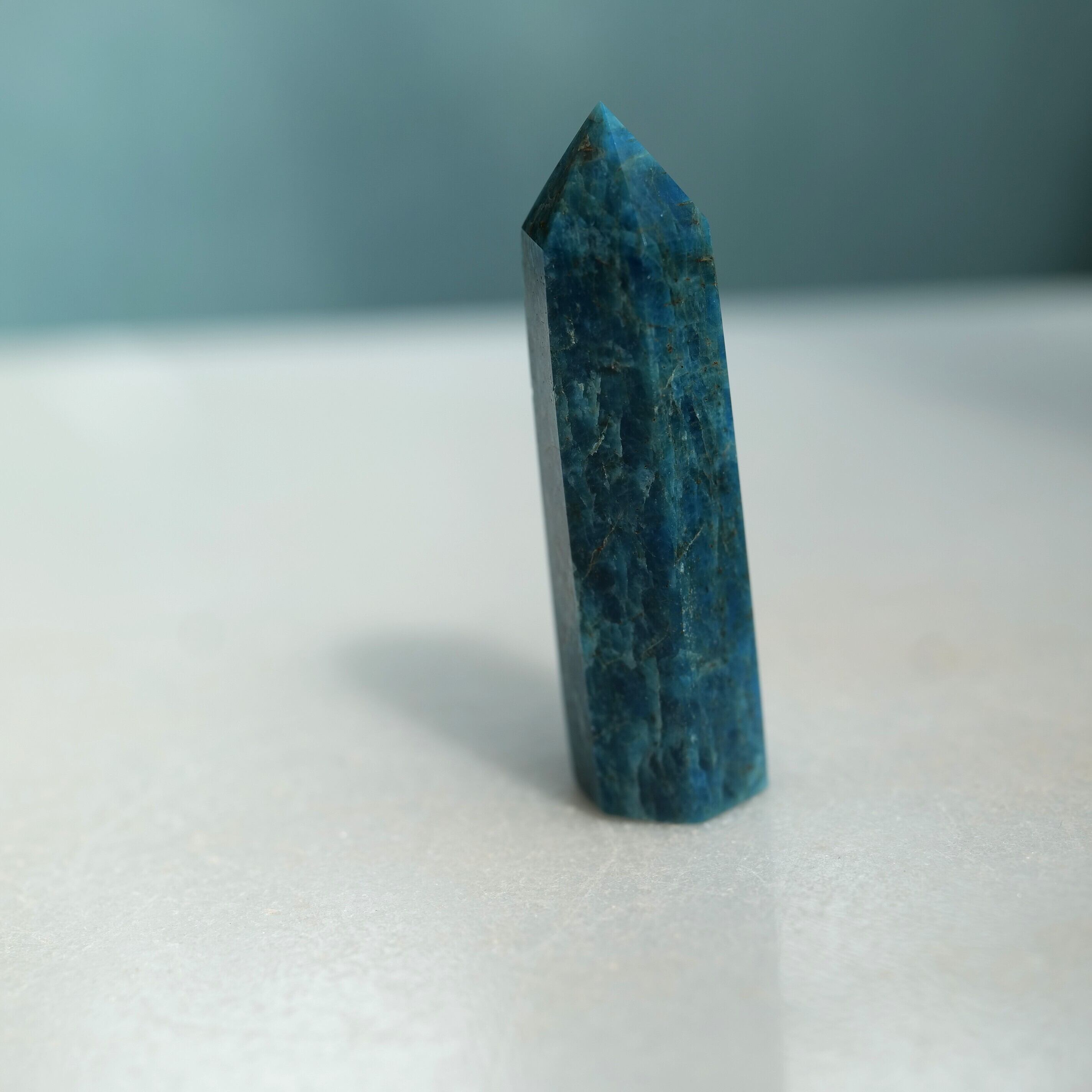 【魂の声を言葉にする石☆コミュニケーションのサポーター】ブルーアパタイト ポイントT1_12