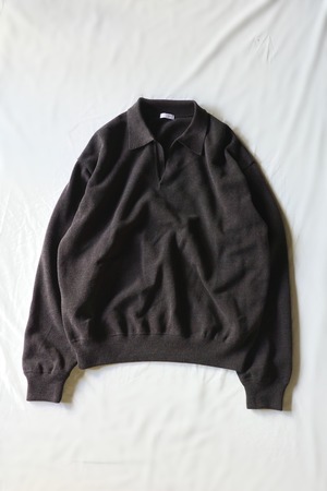 crepuscule 【CO/WO MOSS STITCH SKIPPER -CHARCOAL-】