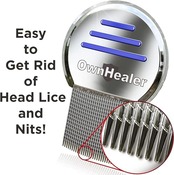 OWNHEALER シラミくしセット 3個入り シラミ 卵の検出・除去 子供から大人まで対応 含まれるもの インストラクション 収納用カバー