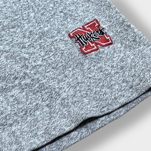 【cotton exchange】90s USA製 カレッジ ネブラスカ大学 NEBRASKA Tシャツ アメフト Cornhuskers ハスカーズ ロゴ プリント 刺繍ロゴ シングルステッチ 2XL ビッグサイズ ビンテージ US古着